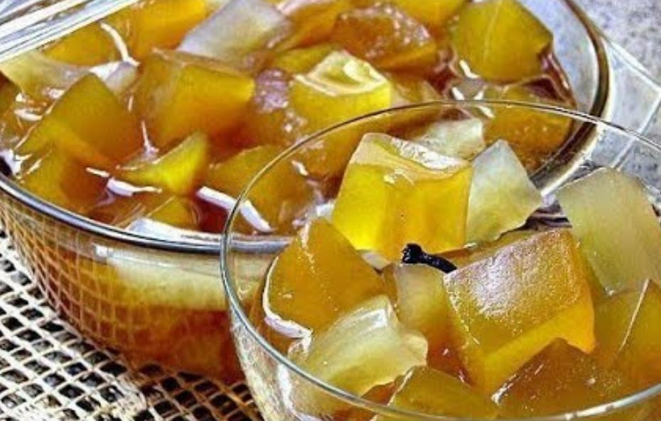 Doce de Mamão Verde em Cubinhos