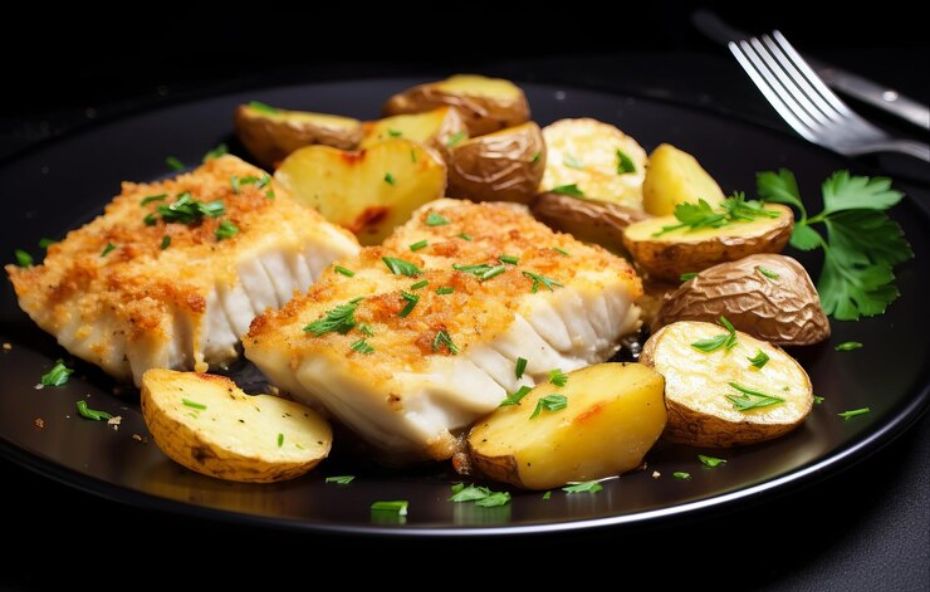 Filé de Peixe ao Forno com Batatas