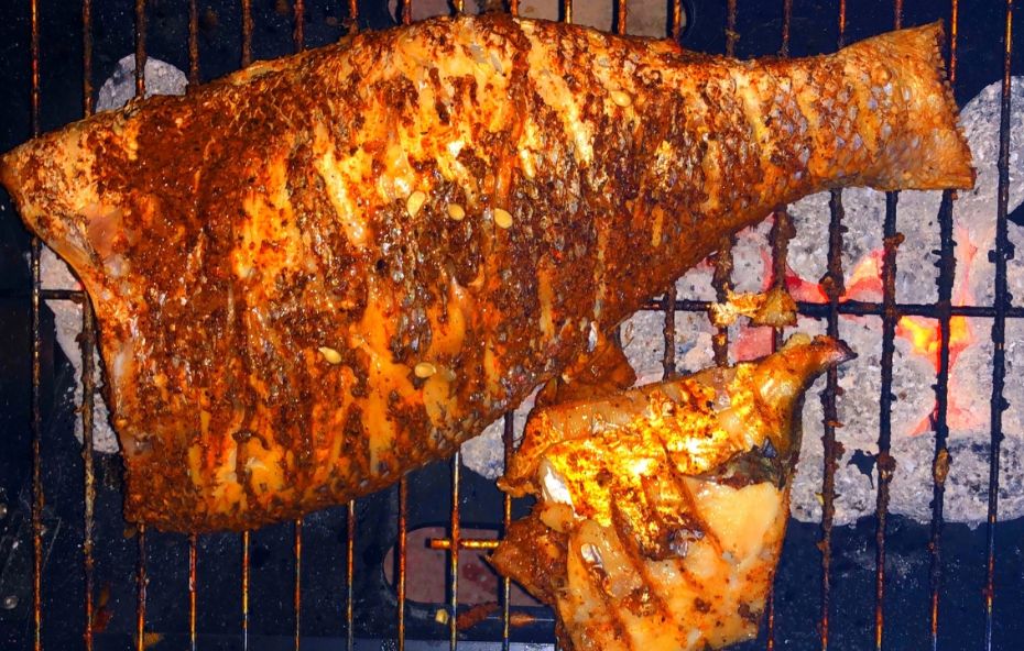 Peixe Assado na Brasa
