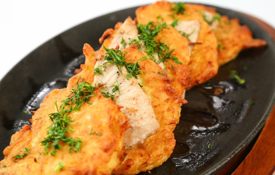 Peixe Empanado com Fubá
