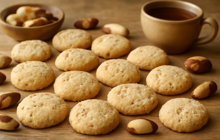 Biscoito de Castanha do Pará: (Receita da Roça)